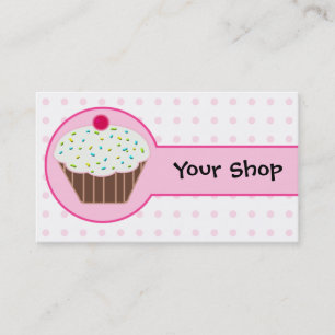 cartes de visite de cupcake