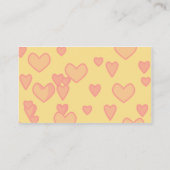 cartes de visite de cupcake doux (Dos)