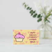 cartes de visite de cupcake doux (Debout devant)