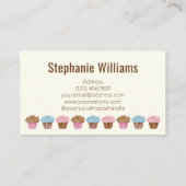 Cartes de visite de Cupcake pour Cupcake Baker mai (Dos)