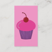 Cartes de visite de Cupcake rose (Dos)