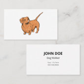 Cartes de visite de Dachshund Dog (Devant / Derrière)