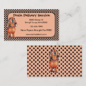 Cartes de visite de Dachsund Red Doxie (Devant / Derrière)