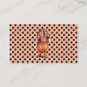 Cartes de visite de Dachsund Red Doxie (Dos)