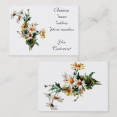 Cartes de visite de Daisies* de *Vintage (Devant / Derrière)