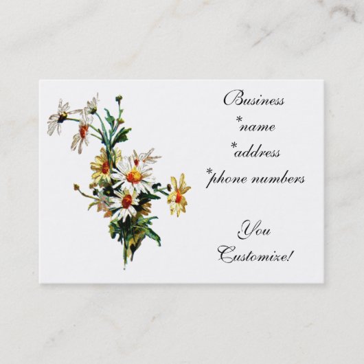 Cartes de visite de Daisies* de *Vintage (Devant)