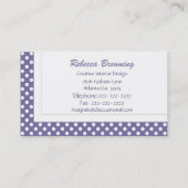 Cartes de visite de Daisy (Dos)