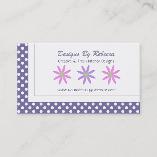 Cartes de visite de Daisy (Devant)