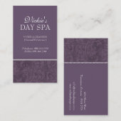 Cartes de visite de damassé (Devant / Derrière)