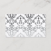 Cartes de visite de damassé de caractère de femme (Dos)