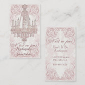 Cartes de visite de damassé de lustre (Devant / Derrière)