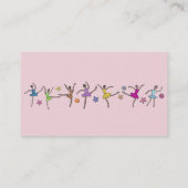 Cartes de visite de danse Ballerina (Dos)