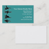Cartes de visite de danse de ballet (Devant / Derrière)