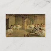 Cartes de visite de DANSE ou de BALLET (Dos)