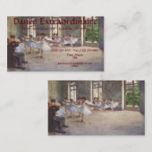 Cartes de visite de DANSE ou de BALLET (Devant / Derrière)