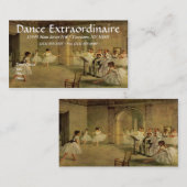 Cartes de visite de DANSE ou de BALLET (Devant / Derrière)