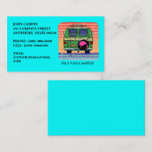 CARTES DE VISITE DE ~ DE CONVERSION VAN CAMPING ! (Devant / Derrière)