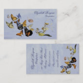 Cartes de visite de ~ de papillons et de fées (Devant / Derrière)