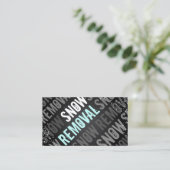 Cartes de visite de déblaiement de neige (Debout devant)