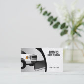 Cartes de visite de déblaiement de neige (Debout devant)