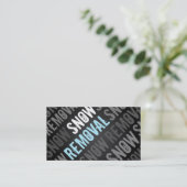 Cartes de visite de déblaiement de neige (Debout devant)