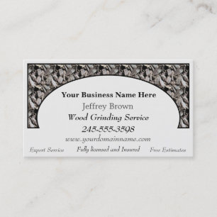 Cartes de visite de déchets de bois