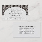 Cartes de visite de déchets de bois (Devant / Derrière)