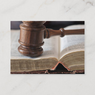 Cartes de visite de décisions de salle d'audience