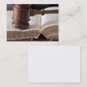 Cartes de visite de décisions de salle d'audience (Devant / Derrière)