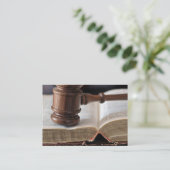 Cartes de visite de décisions de salle d'audience (Debout devant)