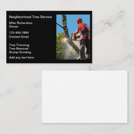 Cartes de visite De Déclenchage Et De Retrait De L (Devant / Derrière)