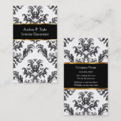 Cartes de visite de décorateur intérieur (Devant / Derrière)