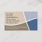 Cartes de visite de décoration (Dos)