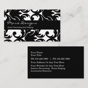 Cartes de visite de décoration