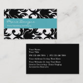 Cartes de visite de décoration (Devant / Derrière)