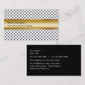 Cartes de visite de décoration chics (Devant / Derrière)