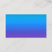 Cartes de visite de dégradé bleu à violet (Dos)