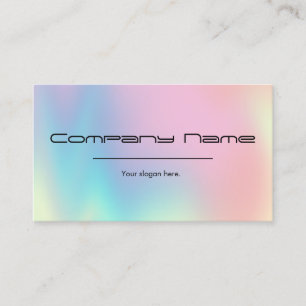 Cartes de visite de dégradé holographique