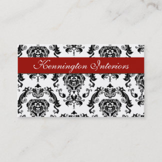 Cartes de visite de dentelle rouge noir rouge Crim