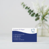 Cartes de visite de dentiste (Debout devant)