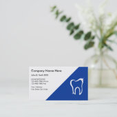 Cartes de visite de dentiste (Debout devant)