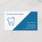 Cartes de visite de dentiste (Devant)