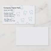 Cartes de visite de dentiste (Devant / Derrière)