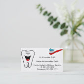 Cartes de visite de dentiste (Debout devant)