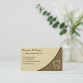 Cartes de visite de dentiste (Debout devant)