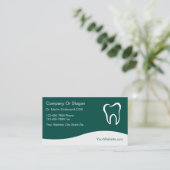 Cartes de visite de dentiste (Debout devant)