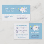 Cartes de visite de dentiste dentaire à dents cuit (Devant / Derrière)