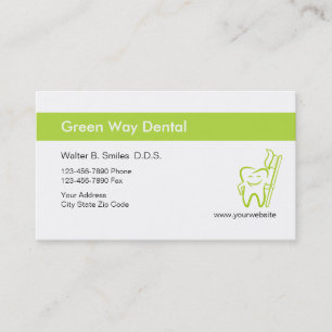 Cartes de visite de dentiste joyeux
