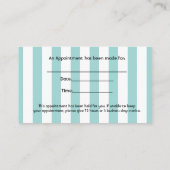 Cartes de visite de dentiste ou d'hygiéniste (Dos)