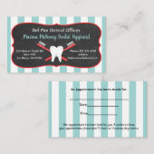 Cartes de visite de dentiste ou d'hygiéniste (Devant / Derrière)